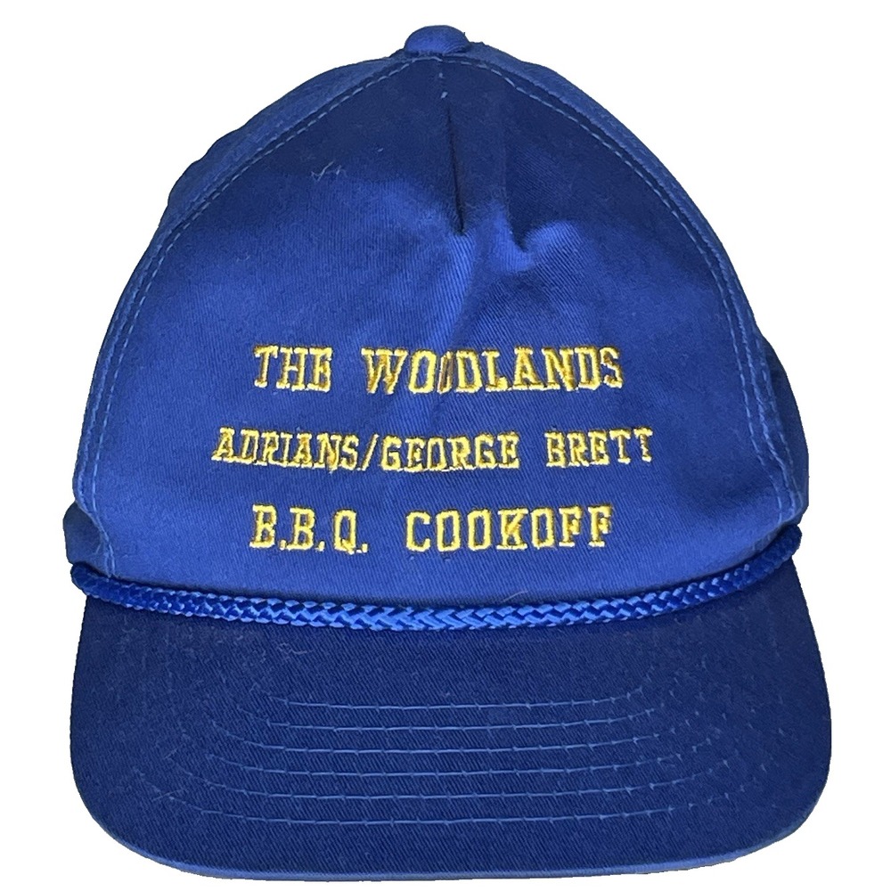 Woodlands Adrians George Brett BBQ Cookoff Kansas City Snapback Rope Hat/Cap VTG